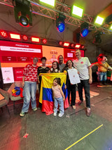 Carnival Coffee Roasters with PLOT after winning the Maria Omaira coffee at auction